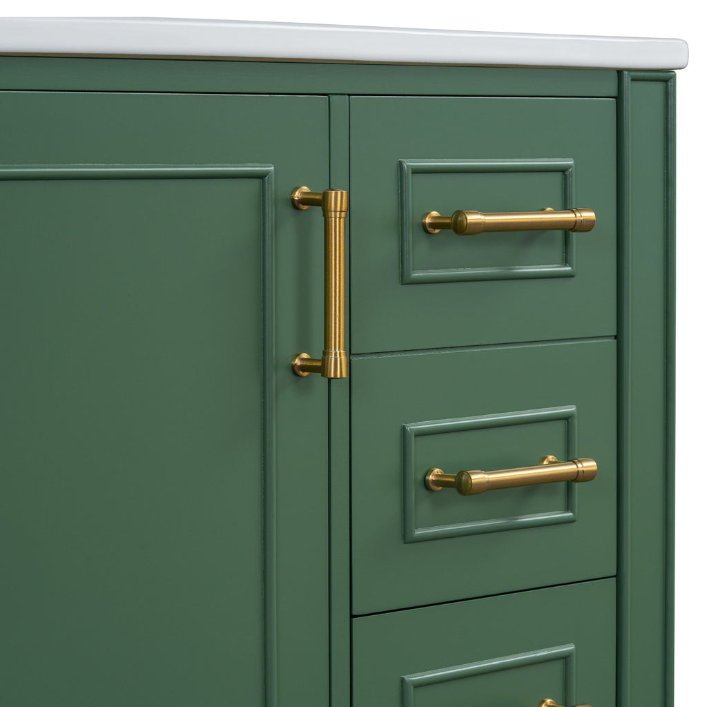 Traditional Bathroom Vanity Set With Soft Close Doors