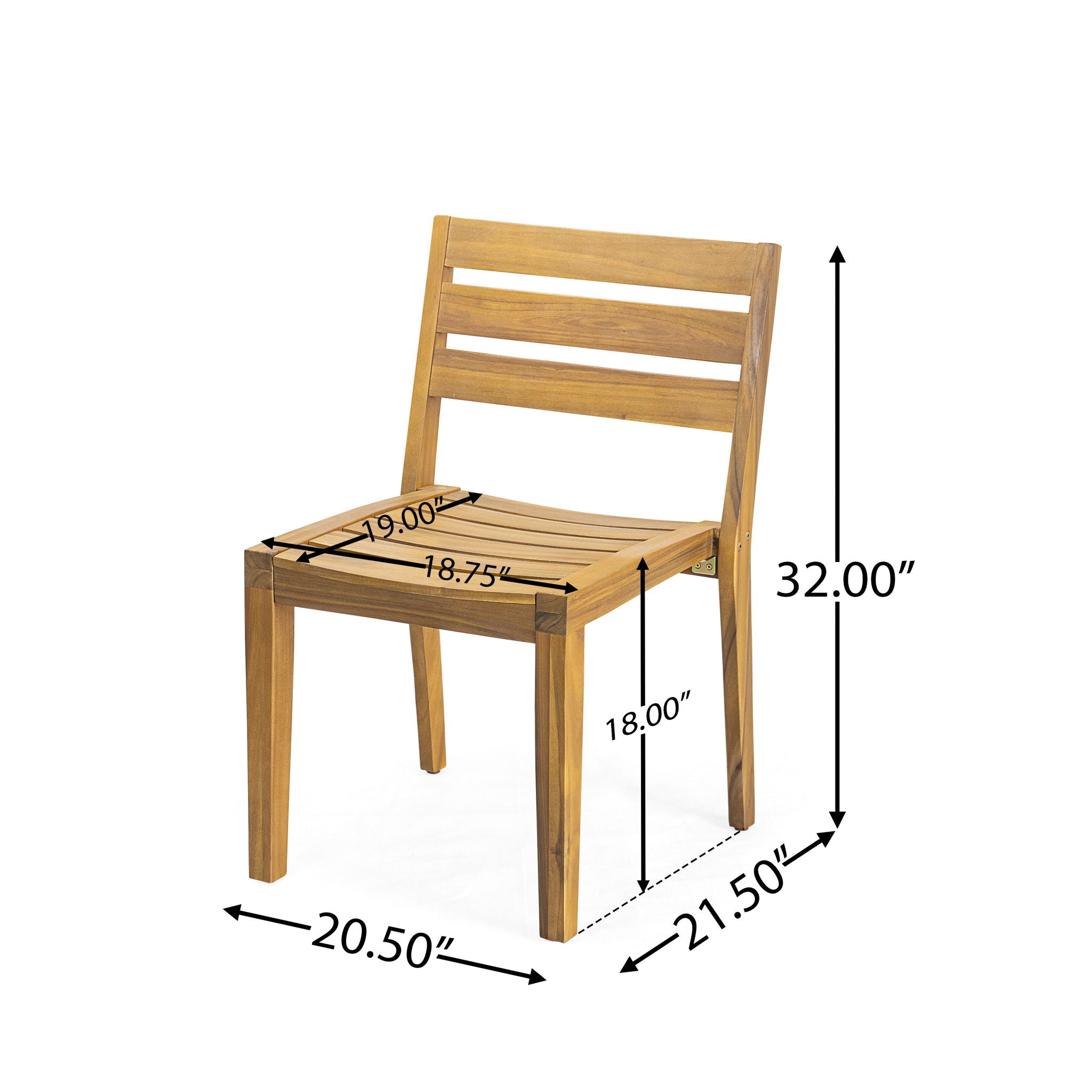 Outdoor 7 Pieces Rustic Patio Dining Set - Teak