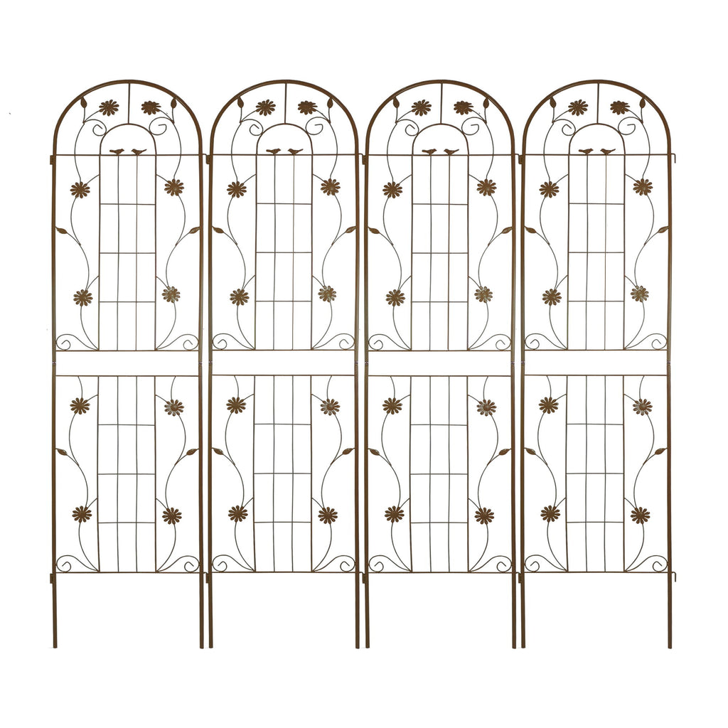 Metal Garden Trellis Rustproof Trellis For Climbing Plant Outdoor Flower Support