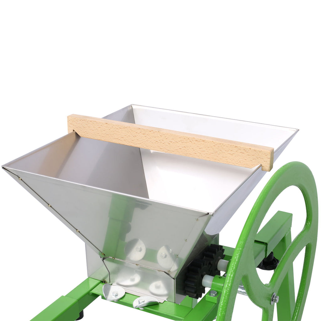 Manual Juice Maker Fruit Wine Press And Crusher With Filter Bag For Apple, Grape, And Berries - Green