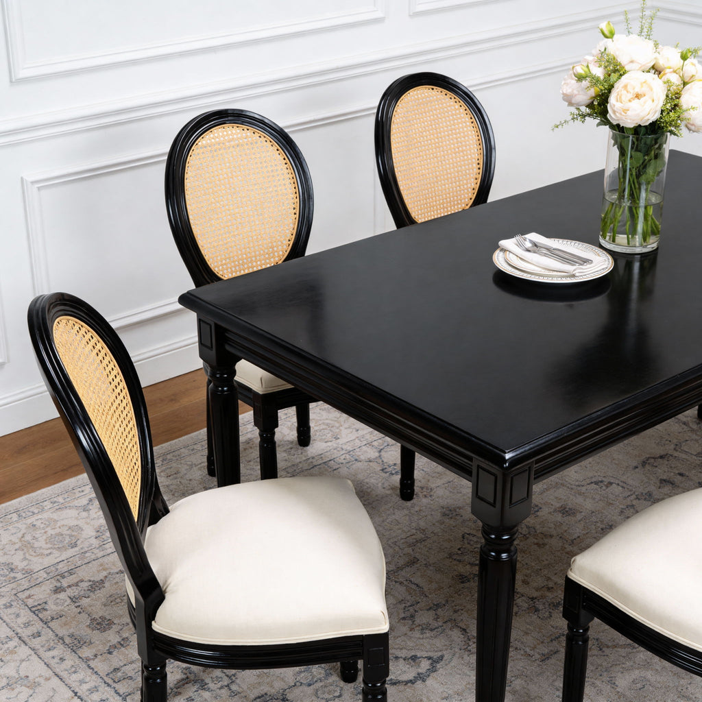 French Country Dining Chairs With Round Back (Set of 2)