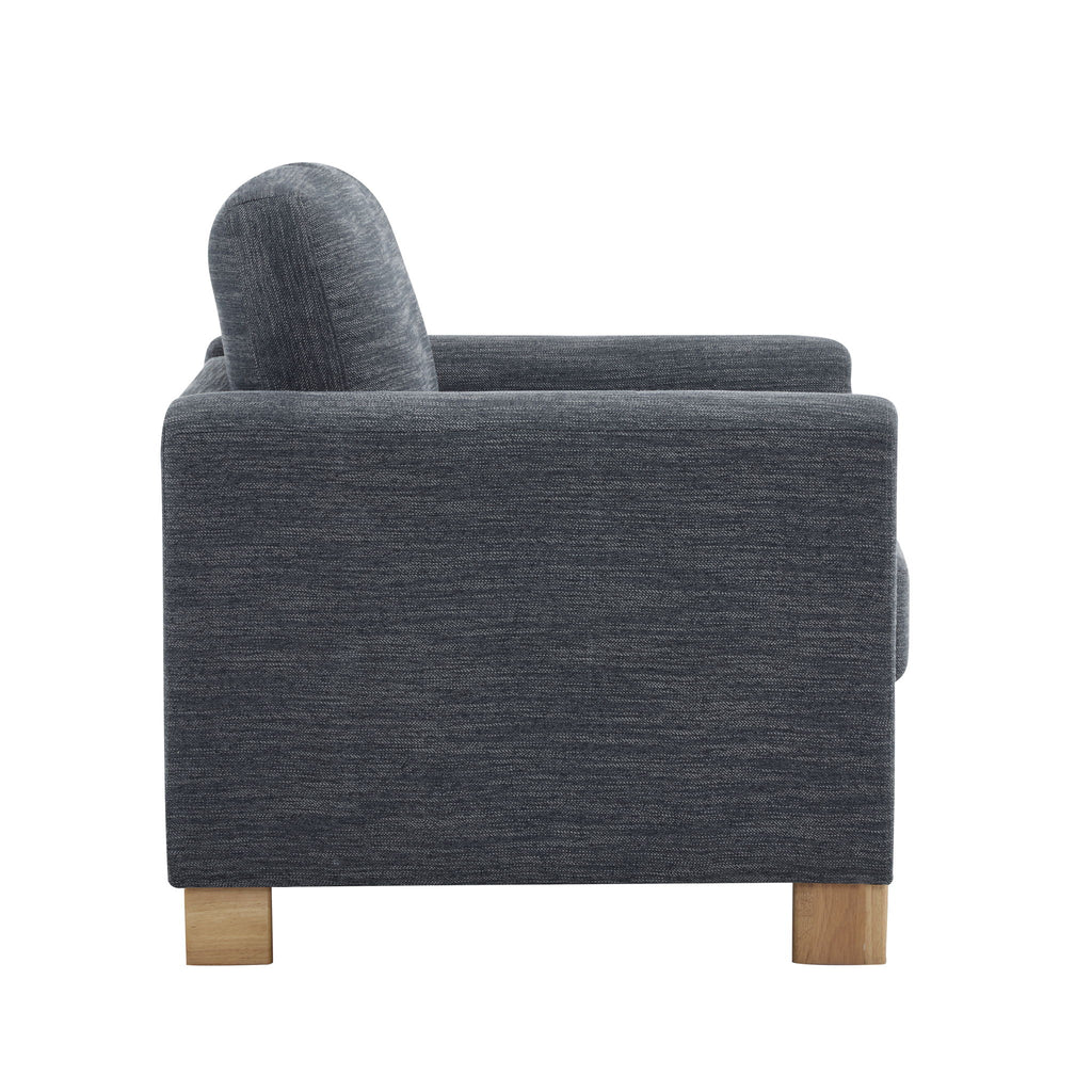 Harmonia - Classic Fabric Upholstered Armchair With Rubber Wood Frame