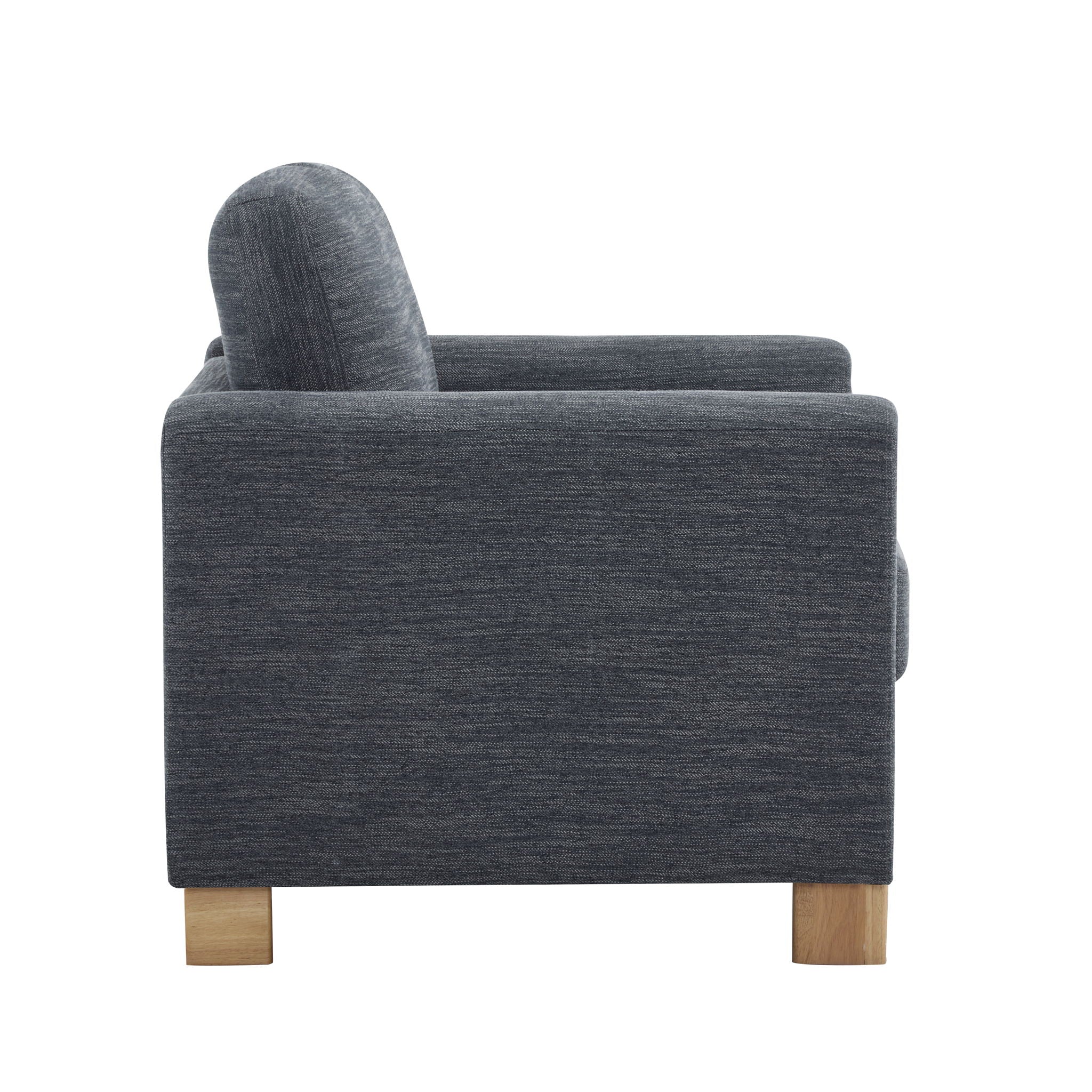 Harmonia - Classic Fabric Upholstered Armchair With Rubber Wood Frame