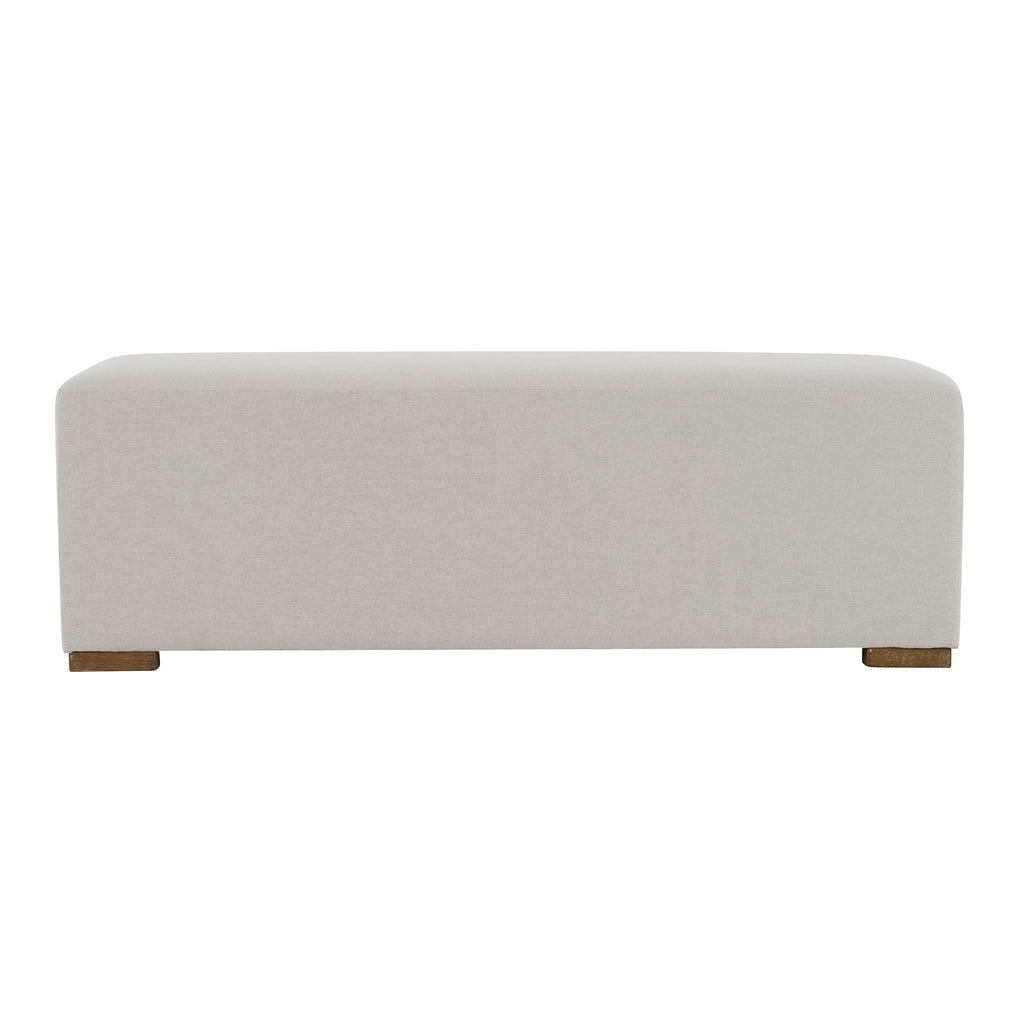 Simple Long Ottoman For Living Room - White