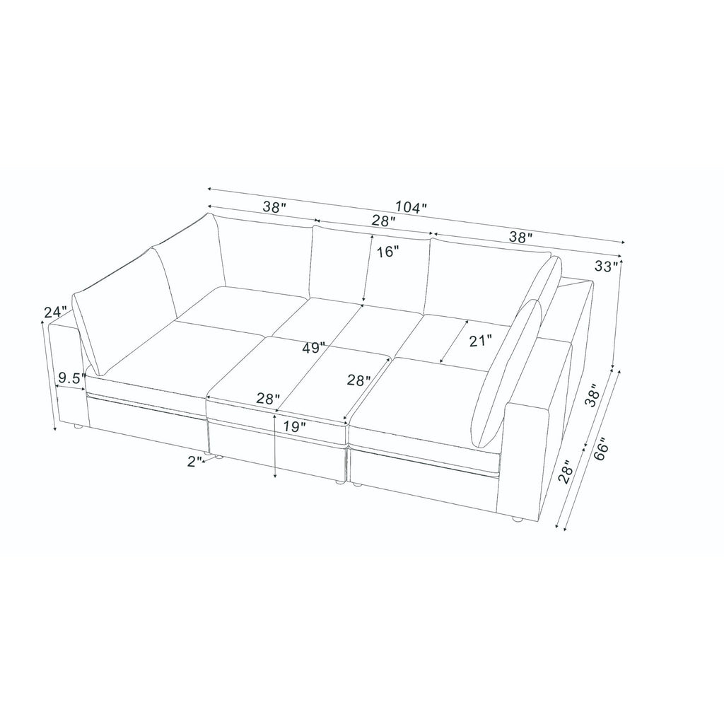 Reversible Modular Sectional