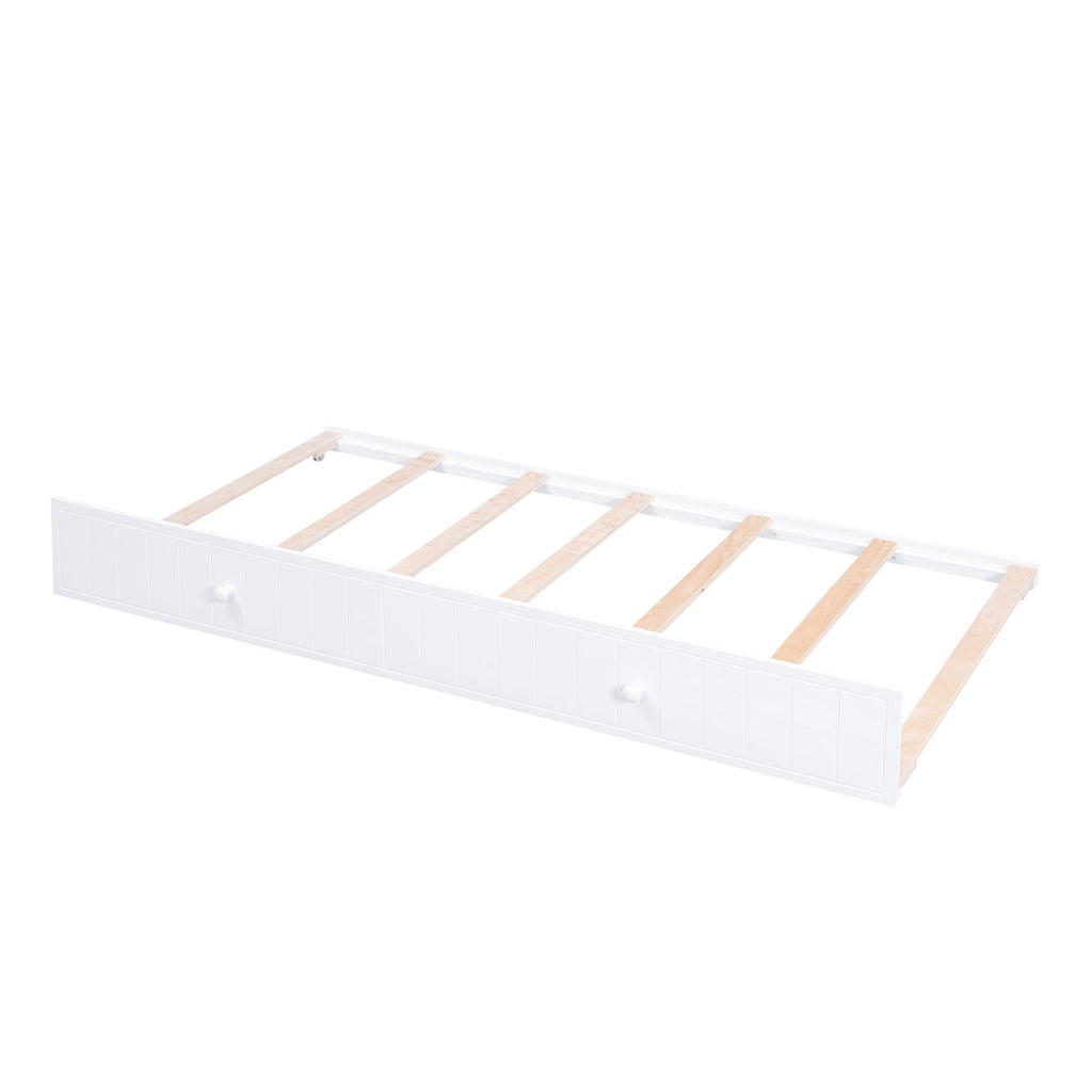Daybed With Storage Arms, Trundle And Charging Station