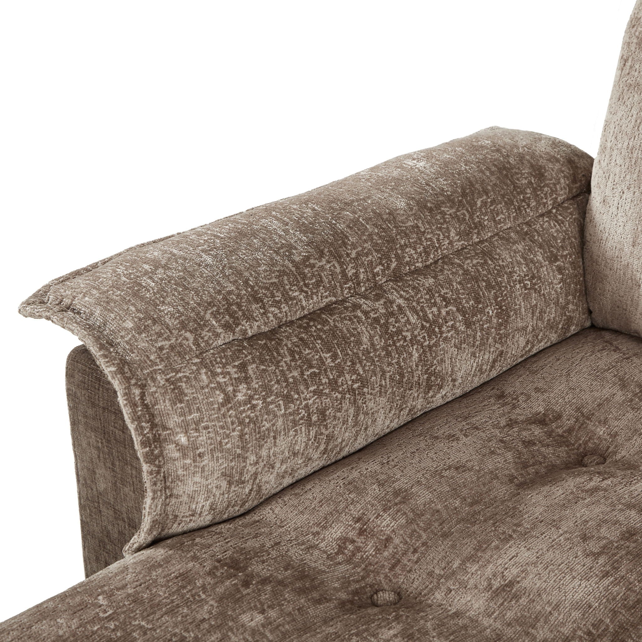 Modern U-Shaped Sleeper Sectional Sofa Bed With USB Ports, Cup Holder, And Hidden Storage