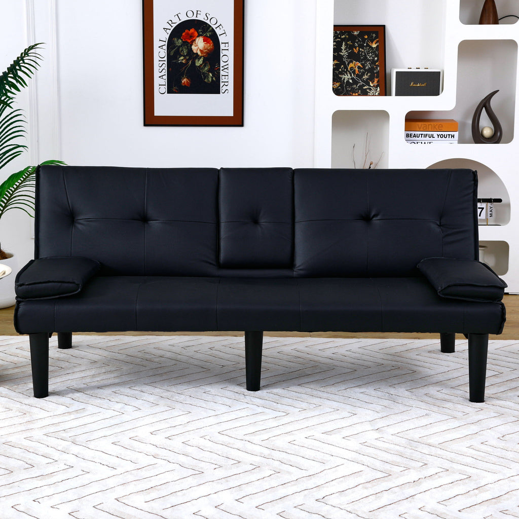 Sofa Bed With Foldable Design And Cup Holder