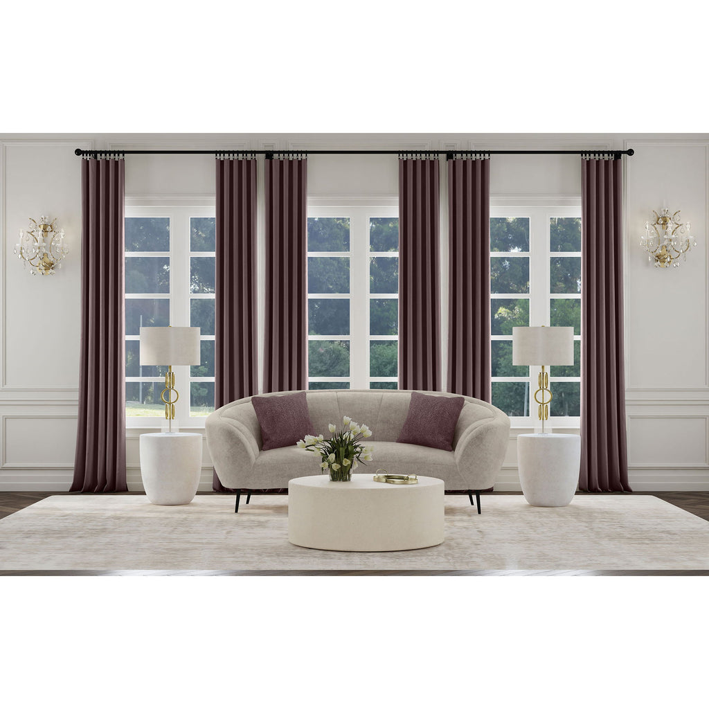 Saanich - Upholstered Curved With Plump Accent Pillows - Beige