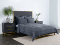 Bari - Velvet Quilt - Sea Fog