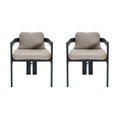 Pula - Patio Outdoor Aluminum Dining Chair (Set of 2)