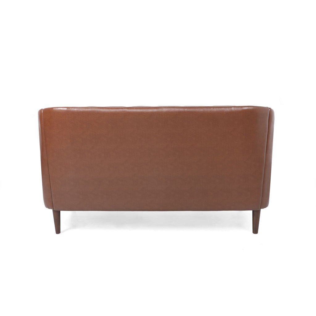 Sophisticated Loveseat With Diamond Stitched Detailing