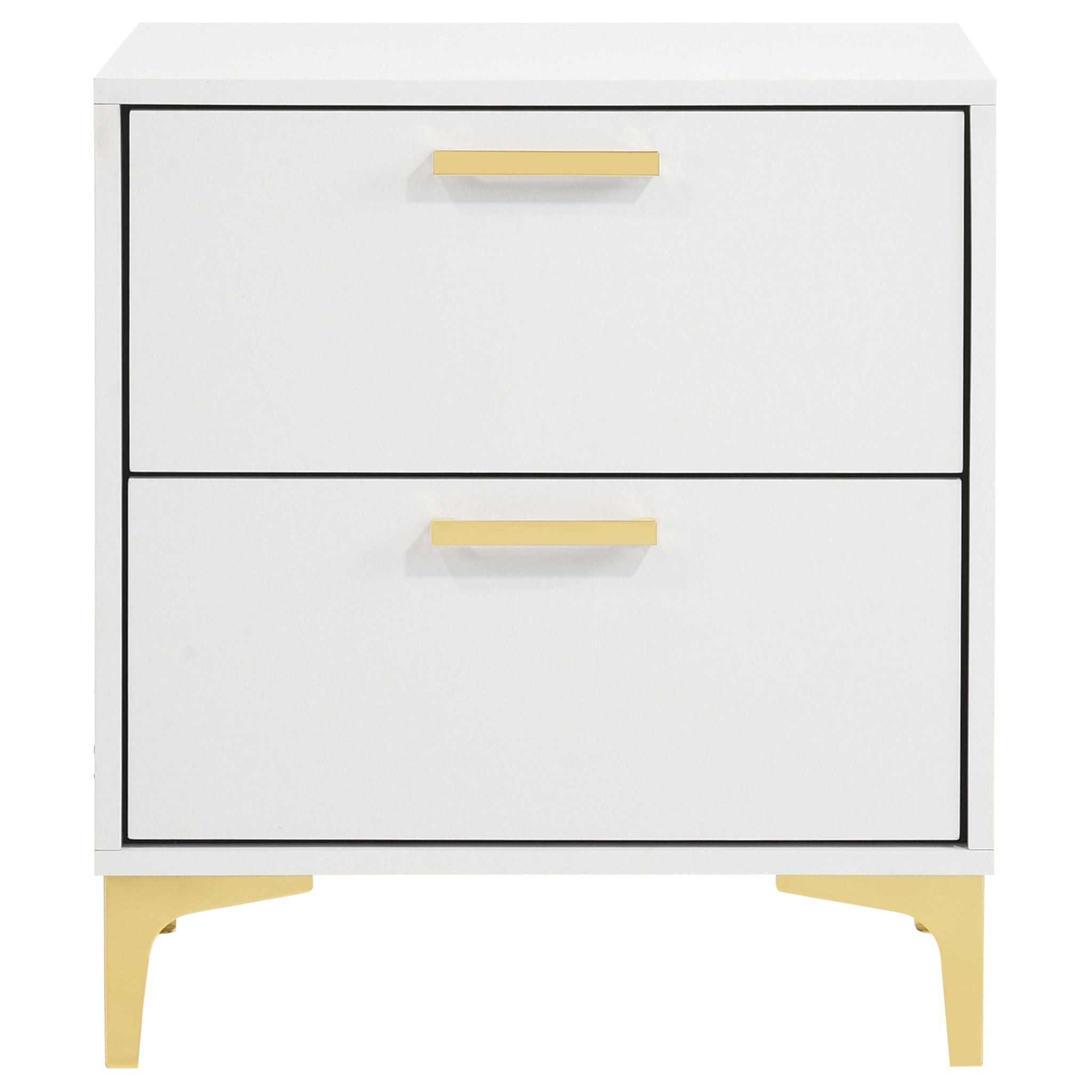 Karena - 2 Drawer Rectangular Nightstand - White