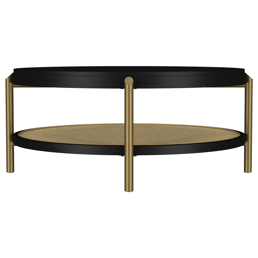 Benson - Round Table With Storage Shelf