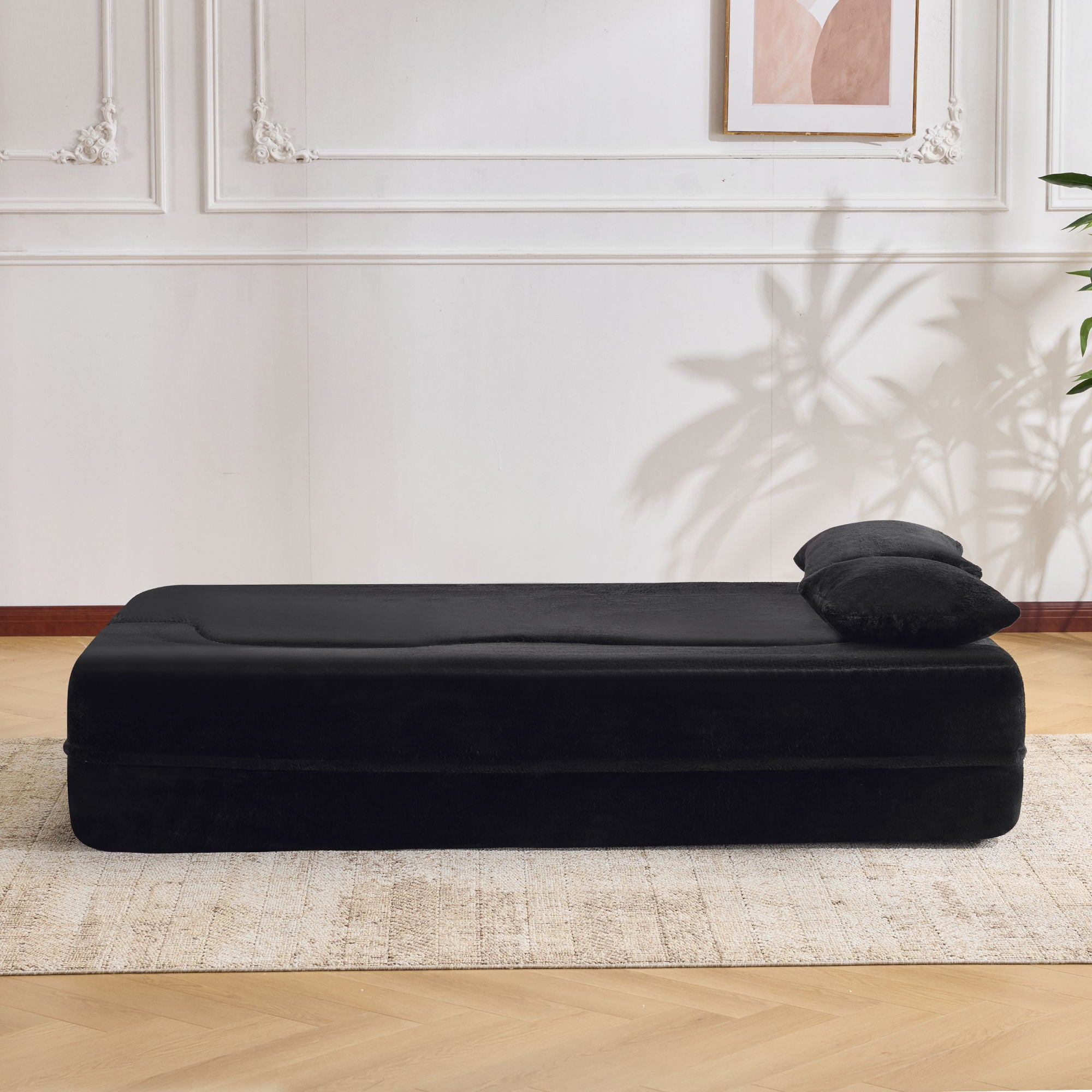 Modern Floor Sofa With 4 Pillows