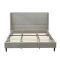 Upholstered Bed & High Headboard Design