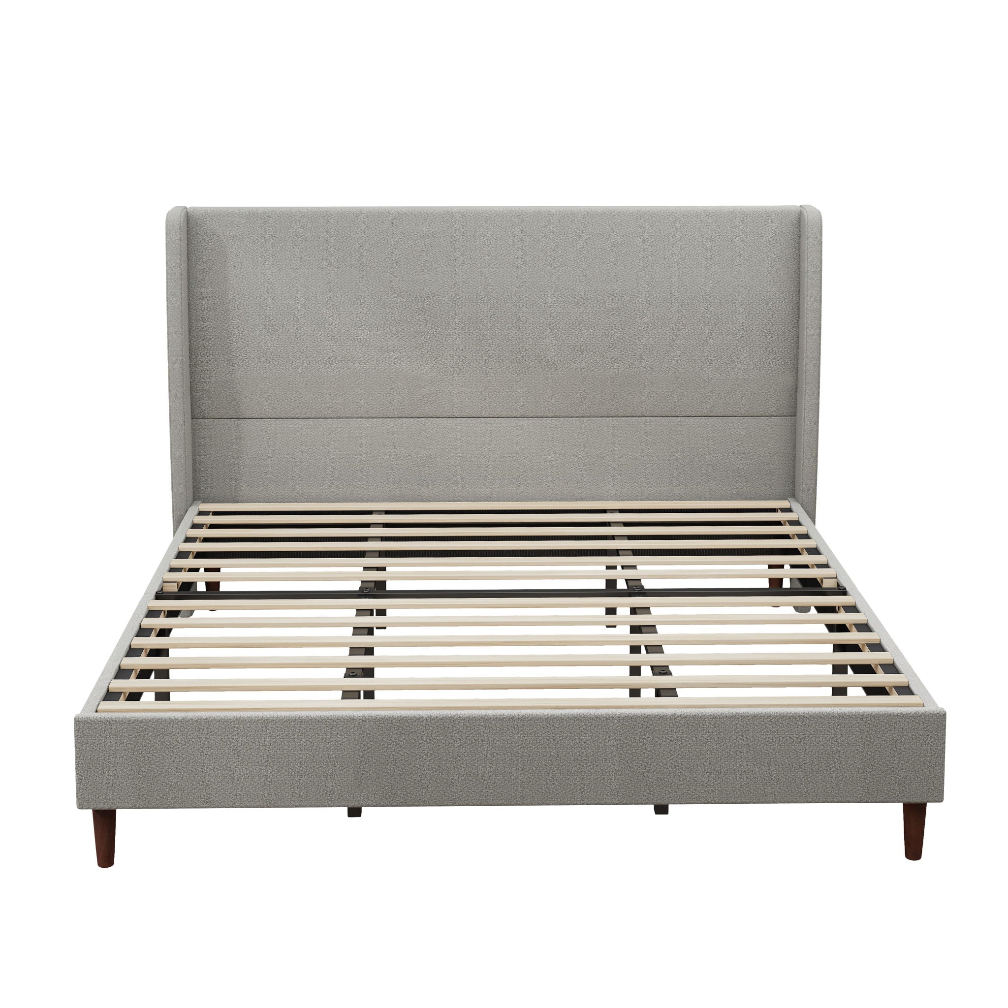Upholstered Bed & High Headboard Design