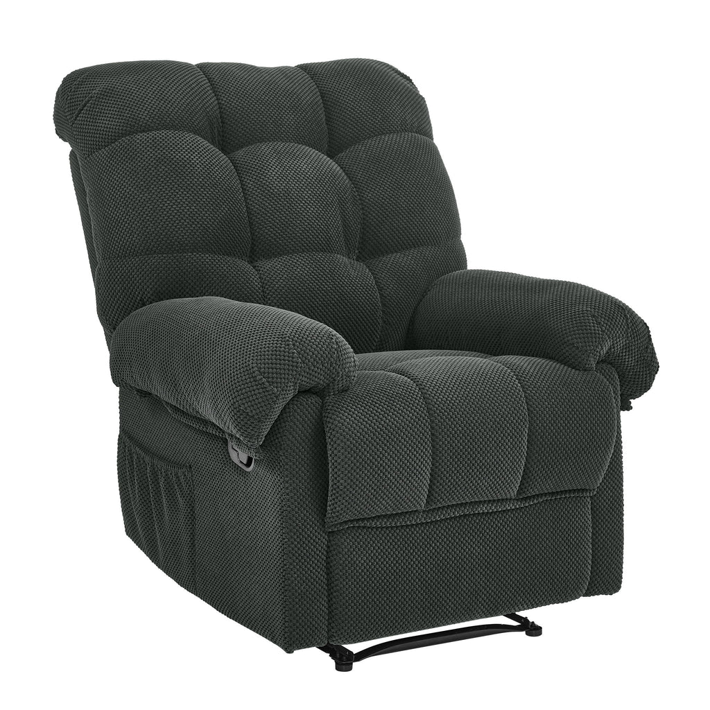 Manual Recliner, Padded Footrest