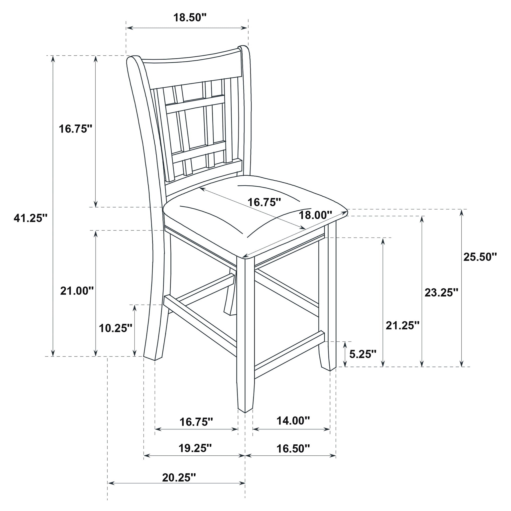 Avonlea - 5 Piece Set With Round Table And Upholstered Chairs - Chestnut