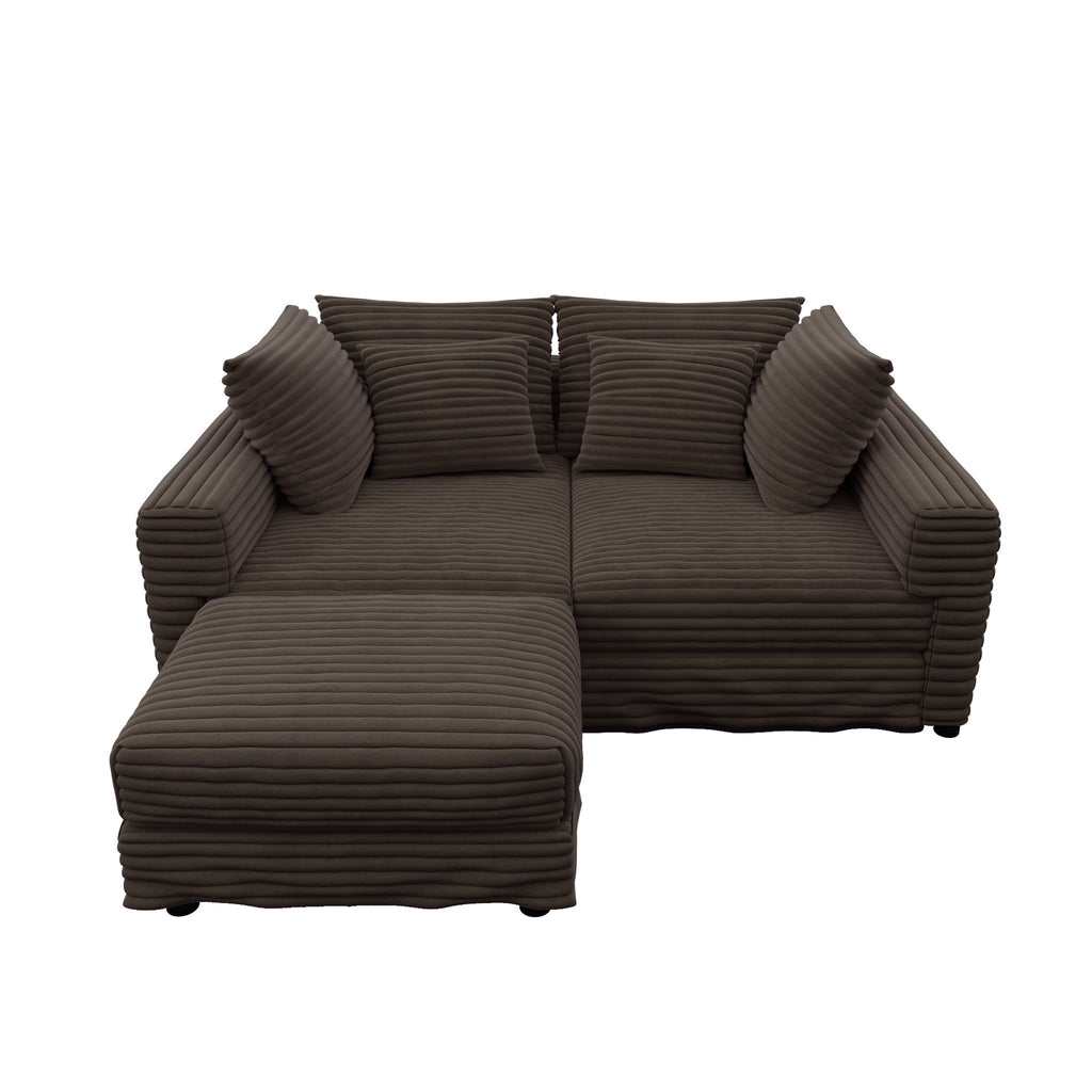 Modern Comfy Upholstered Sofa Cloud Couch & Deep Seat Couches