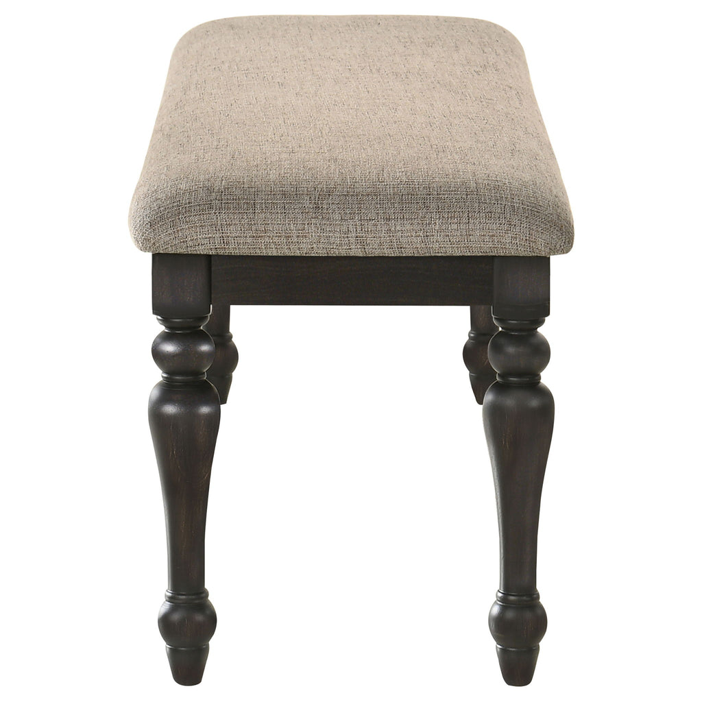 Kavita - Upholstered Dining Bench - Charcoal