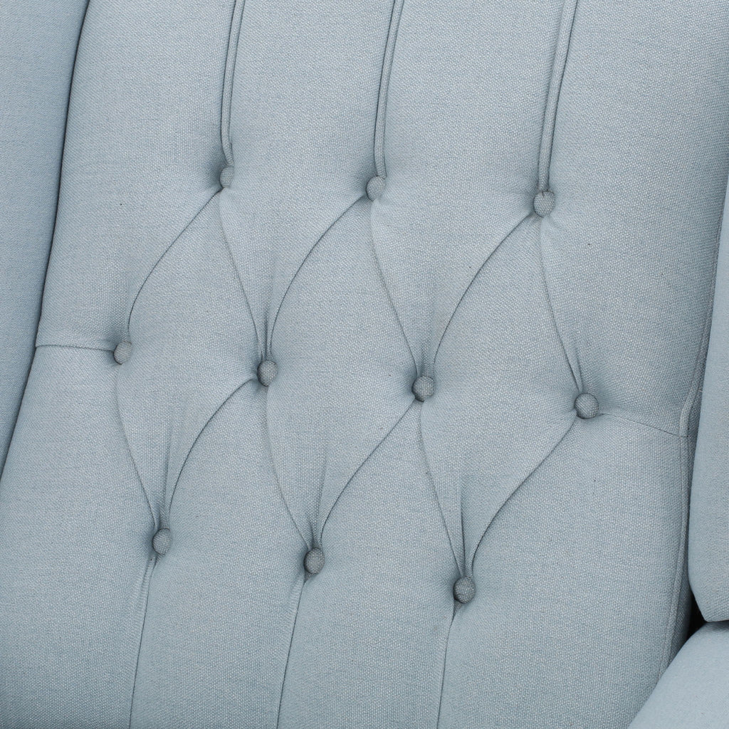 Armchair Recliner With Pushback Mechanism And Wingback Design