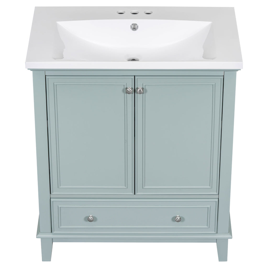 Modern Bathroom Vanity With Sink Combo, Multi Functional Cabinet With Doors And Drawer