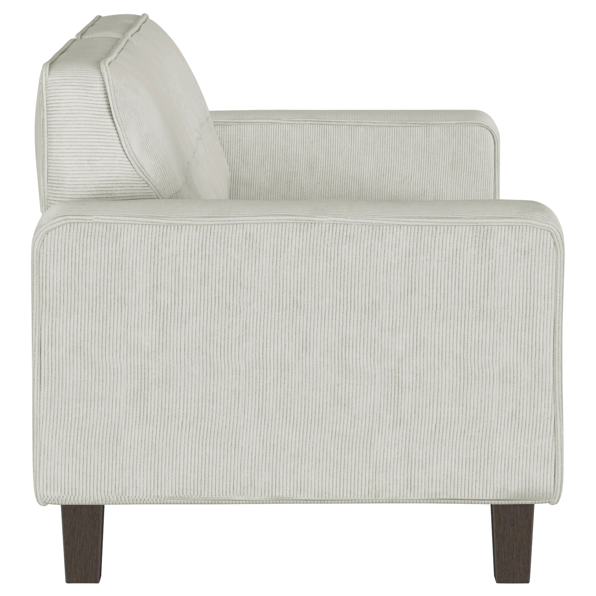 Xana - 2 Piece Upholstered Track Arm Sofa Set - Greige