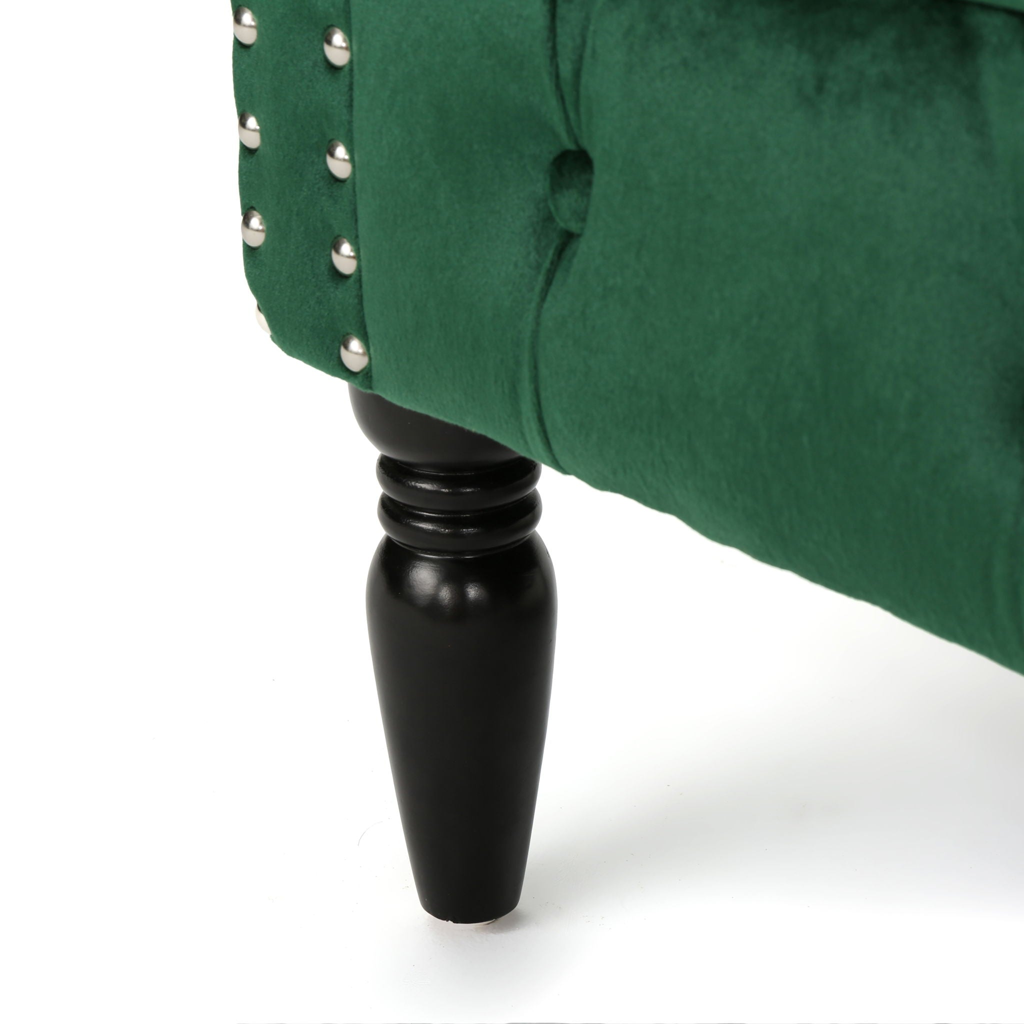 Antique Chesterfield Style Loveseat With Button Tufting