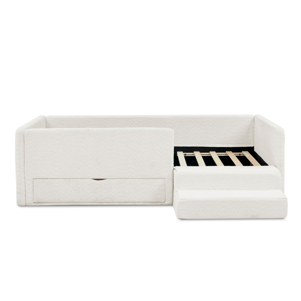 Safe Kids Bed With Guardrails And Storage