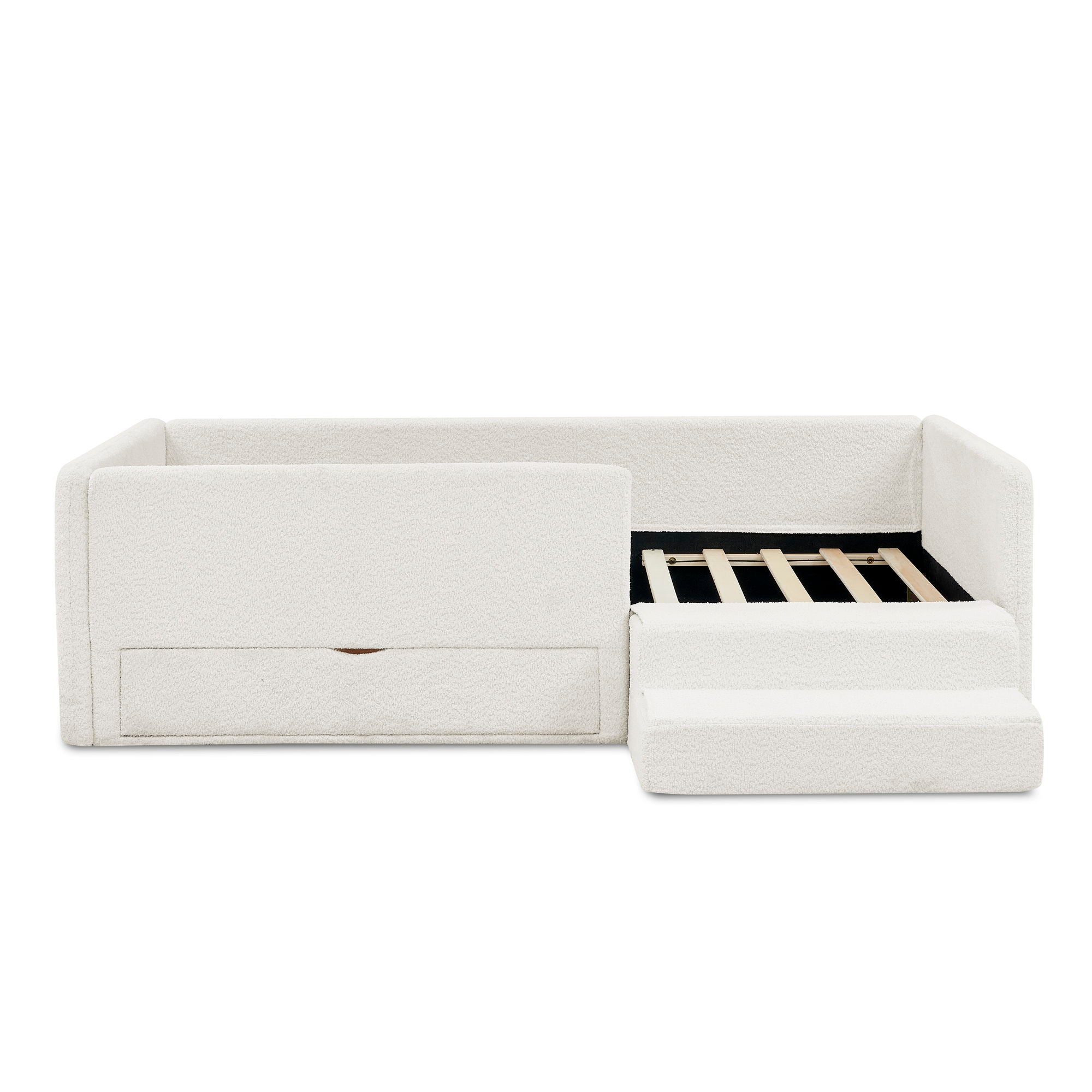 Safe Kids Bed With Guardrails And Storage