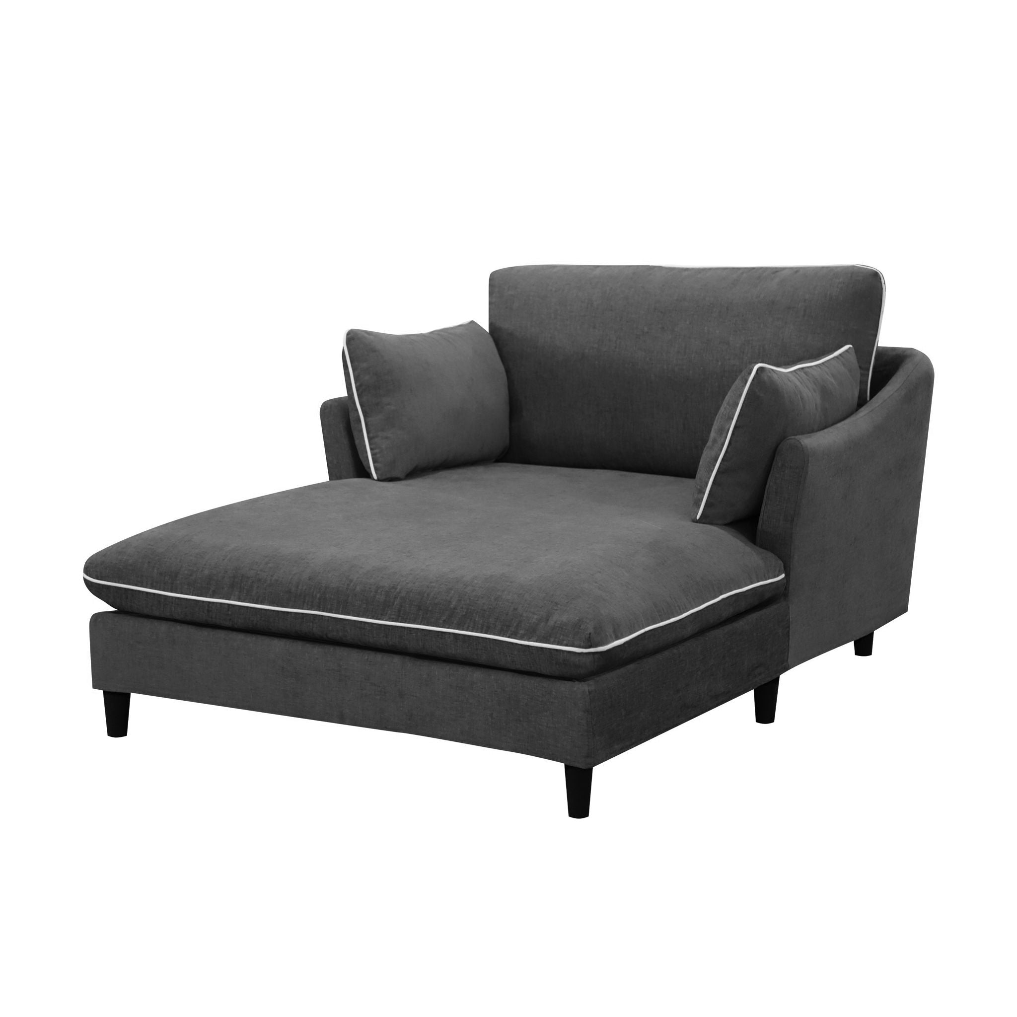Modern Chaise Lounge Couch Sofa Bed With Pillows