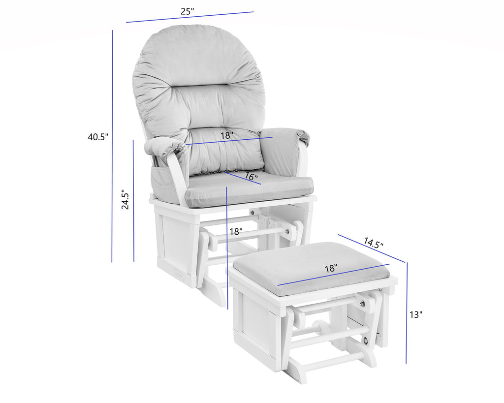 Madison - Glider & Ottoman - Base