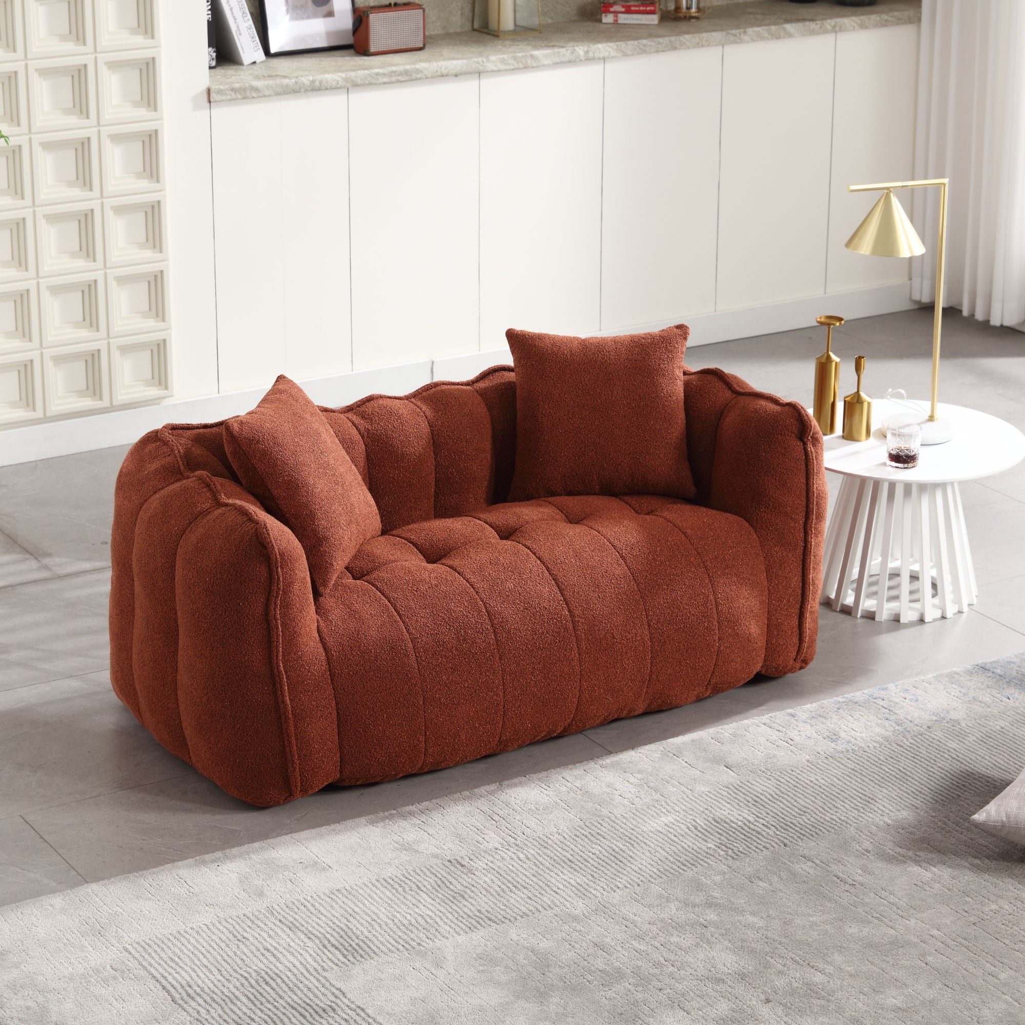 Cozy Beanbag Chair With High Resilience Foam Core For 2