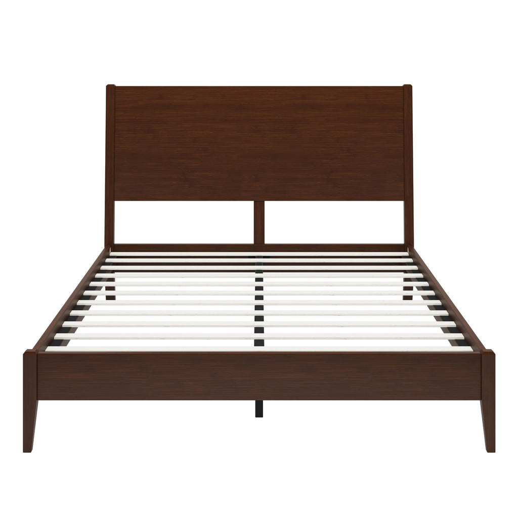 Modern Sled Platform Bed Frame With Slats