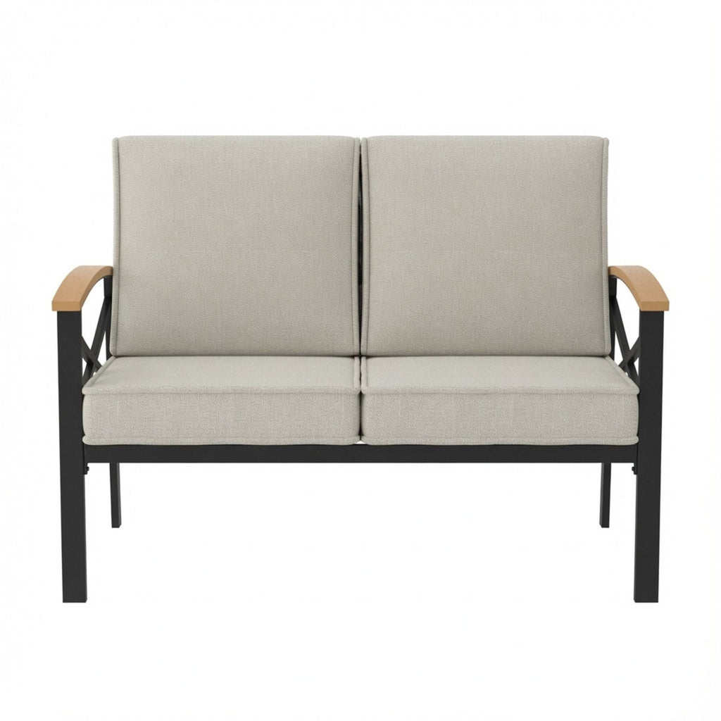 Outdoor Loveseat With Washable Cushions