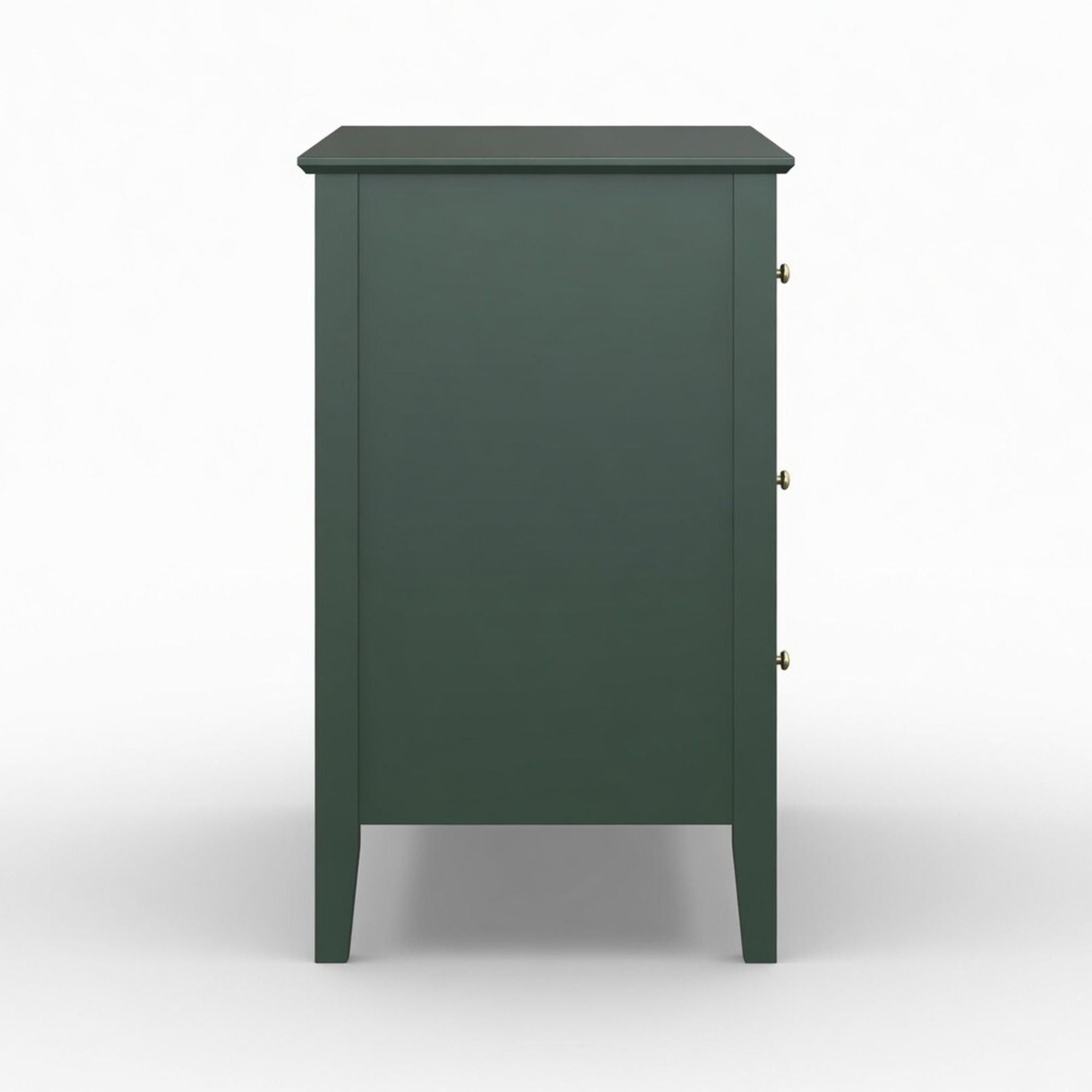 Fluted 3 Drawer Nightstand With Soft Close Slides