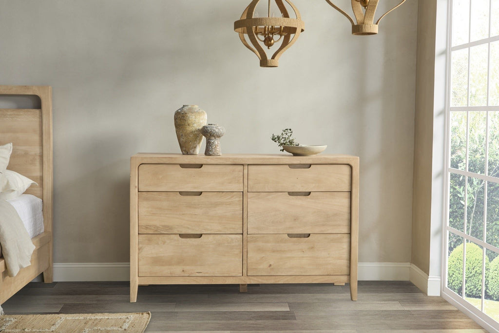 Laguna - 6 Drawer Dresser - Natural Maple