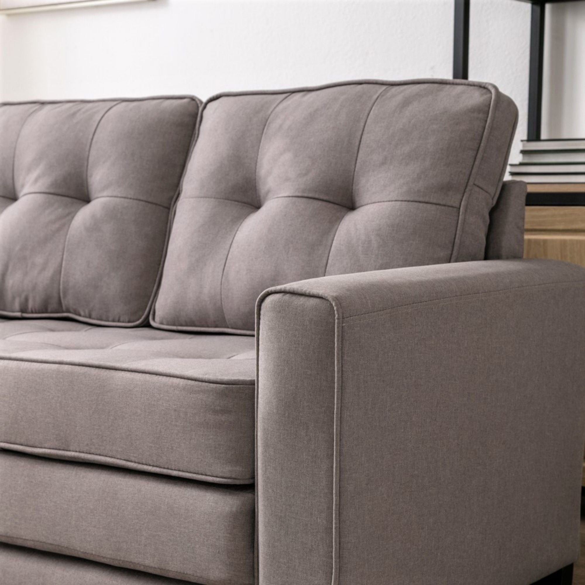 Pull Out Sleeper Loveseat - Light Brown