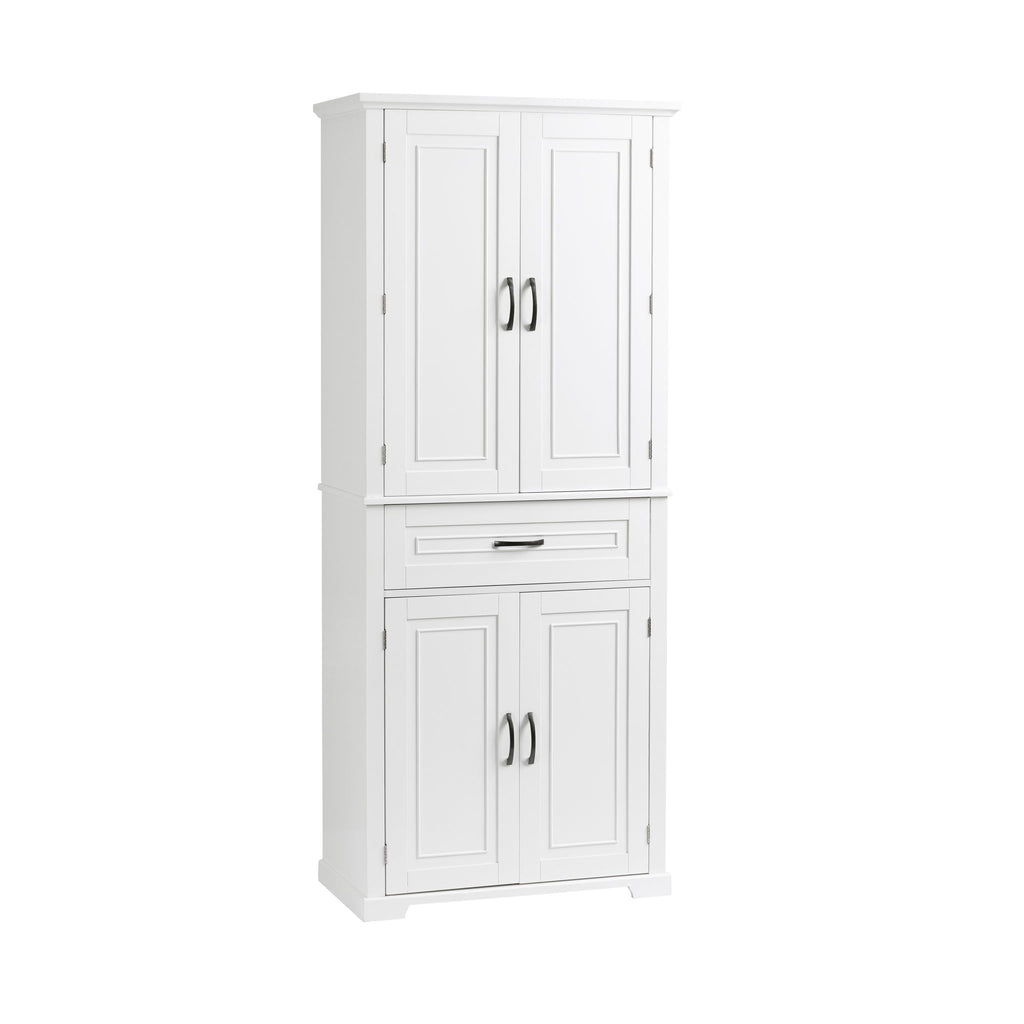 Bathroom Storage Cabinet With Doors And Drawer, Adjustable Shelf