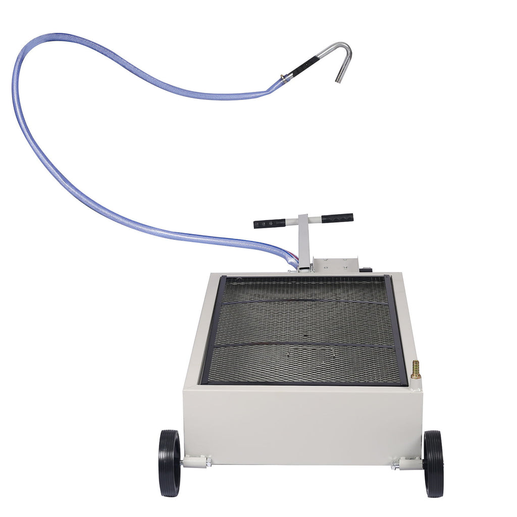 High Impact Polypropylene 20 Gallon Low Profile Oil Drain With Pump Steel - Gray