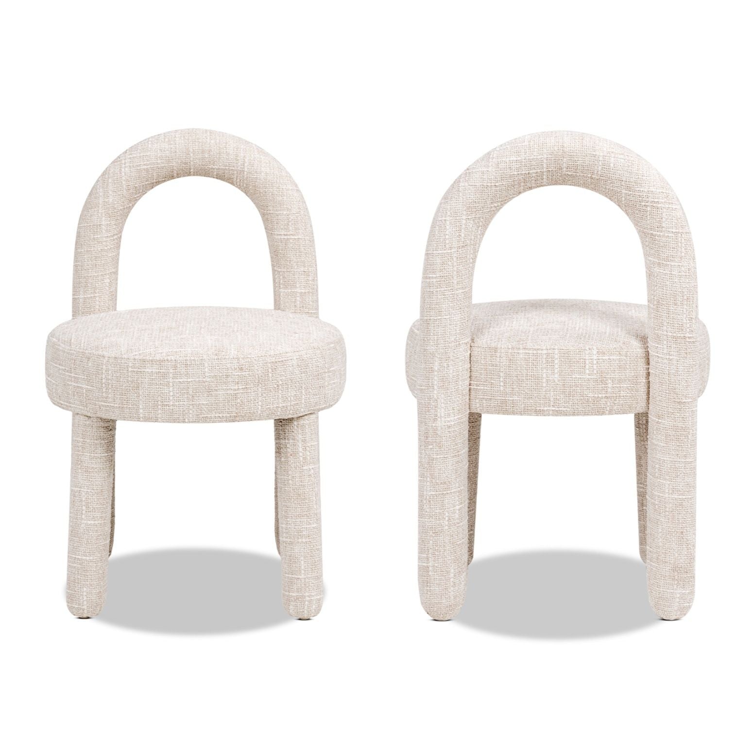 Penny - Round Arched Fully Upholstered Dining Side Chair (Set of 2)