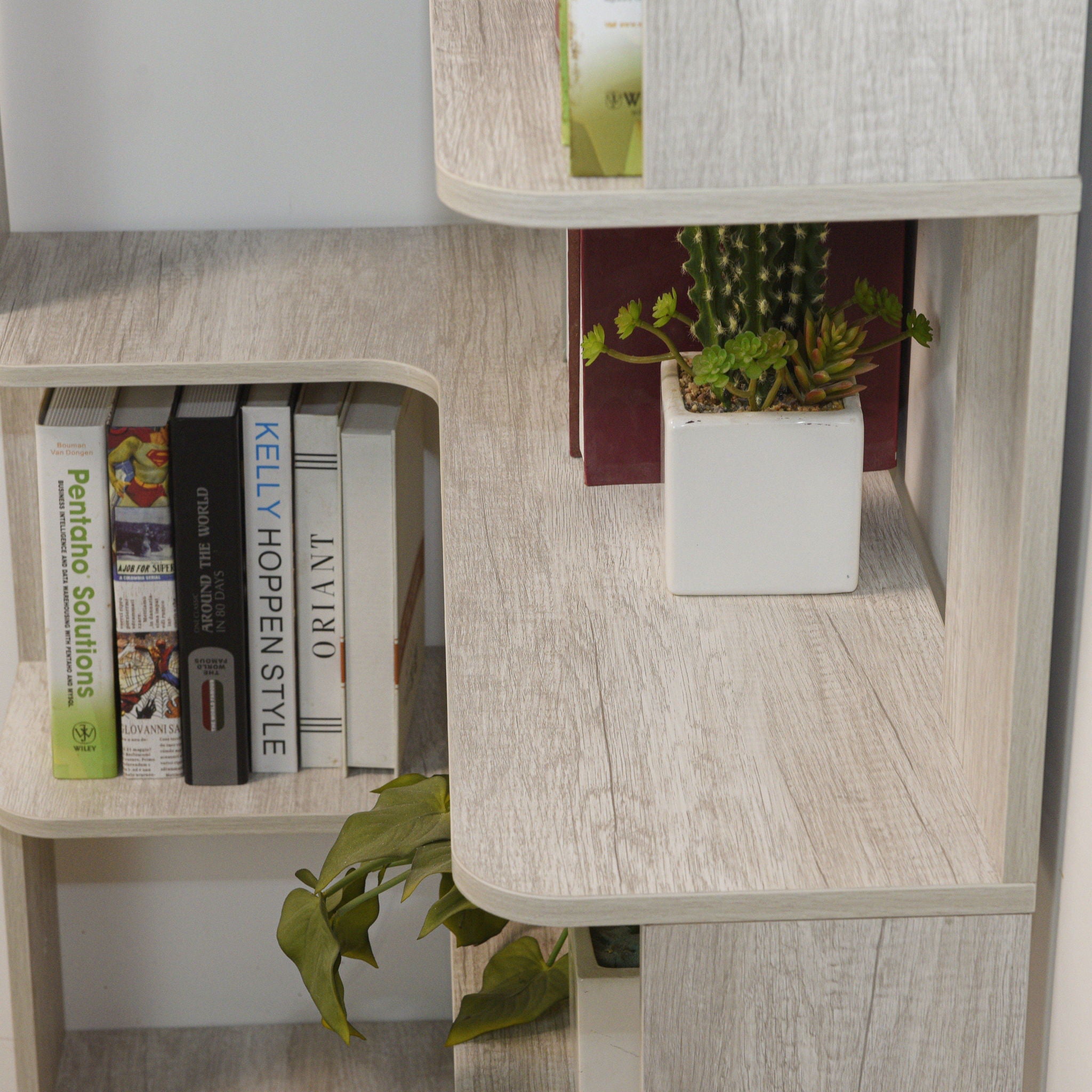 L-Shaped Corner Bookshelf