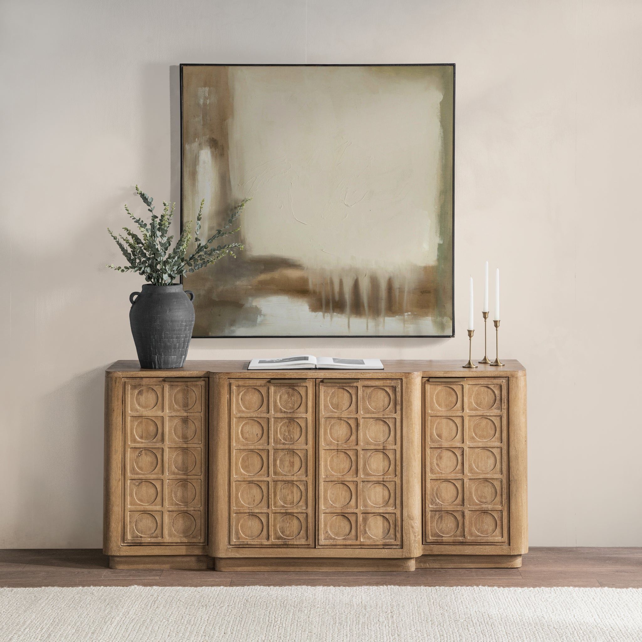 Cleveland - 4 Door Cabinet - Santy Taupe