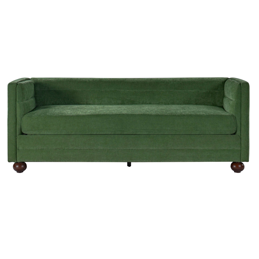3 Seater Sofa Upholstery With Square Arms, Living Room Couch