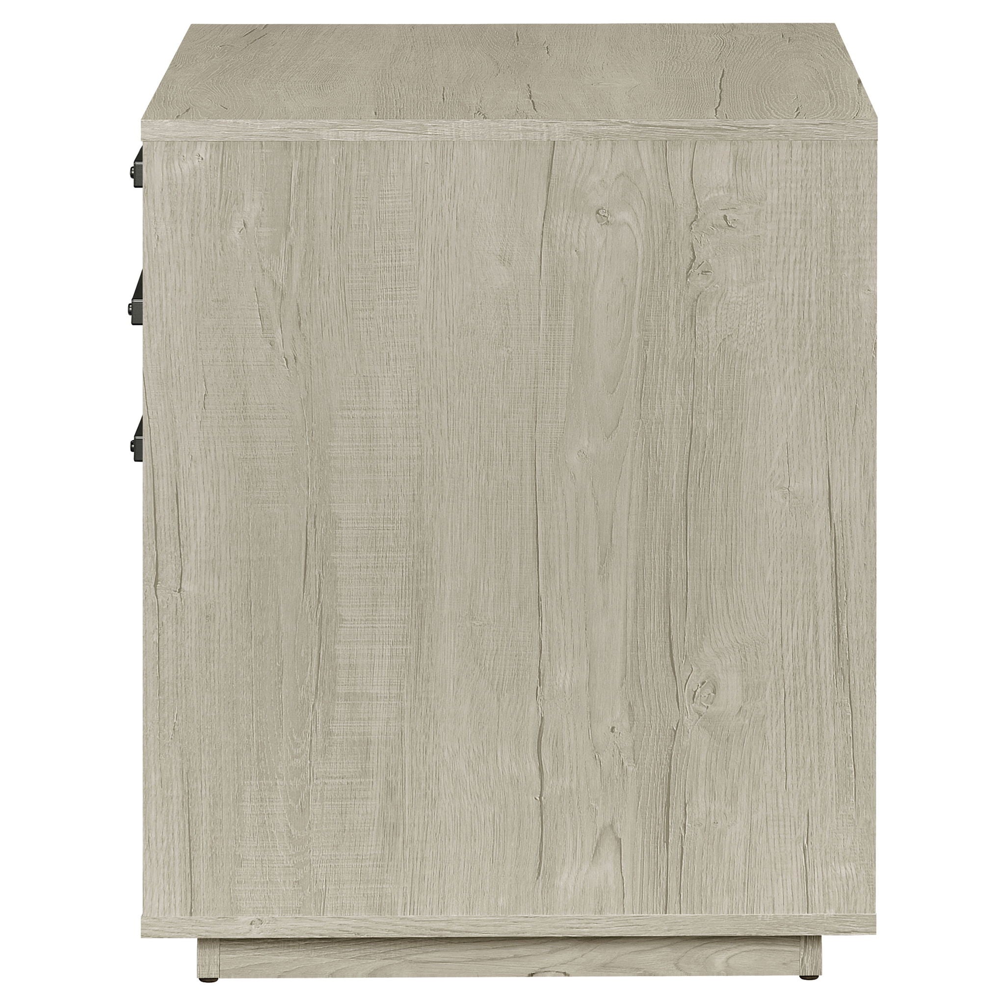 Loomis - 3 Drawer Home Office File Cabinet - White / Gray