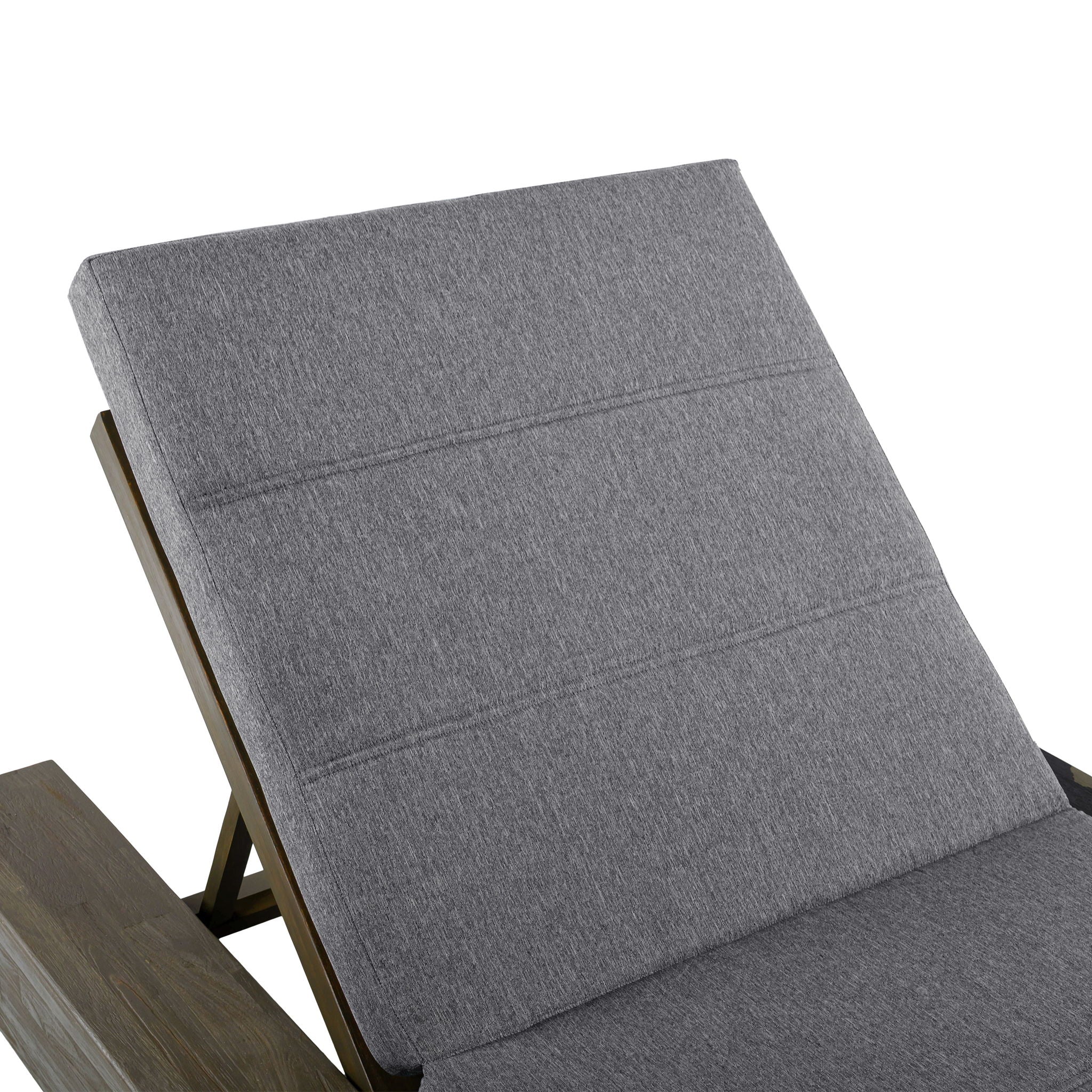 Outdoor Chaise Lounges With Water-Resistant Cushions, Adjustable Backrest