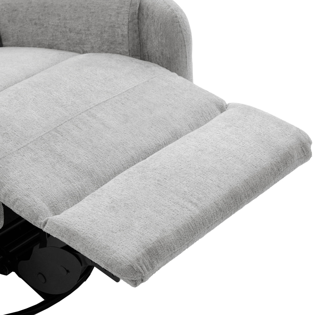 Manual Recliner Massage Chair With Swivel Rocker, 8 Massage Modes, Side Storage Pocket
