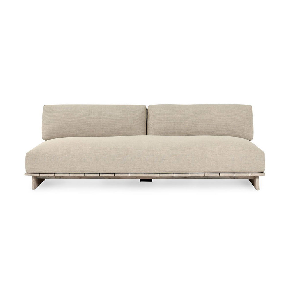 Livia - Teak Outdoor Sofa - Taupe