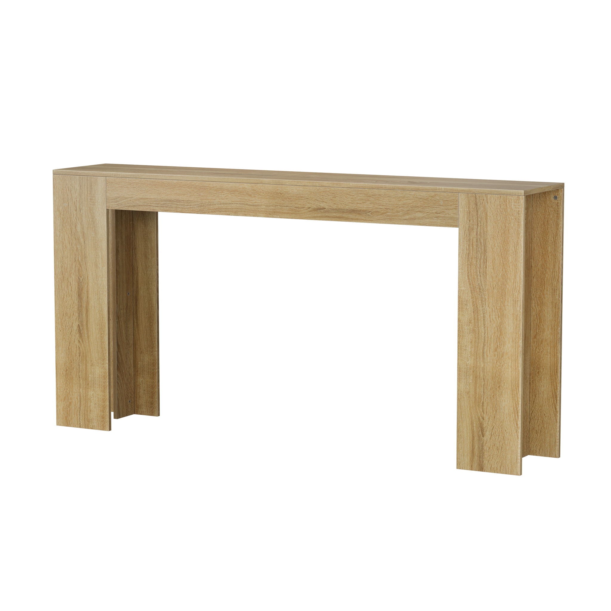 Farmhouse Style Extra Long Walnut Console Table